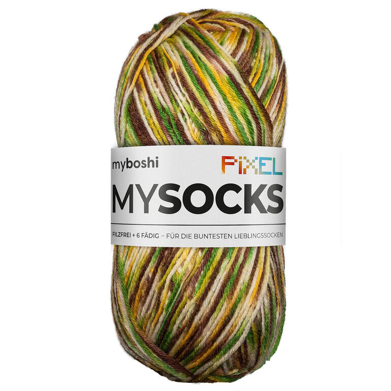 Bunte Sockenwolle Mysocks Pixel von myboshi
