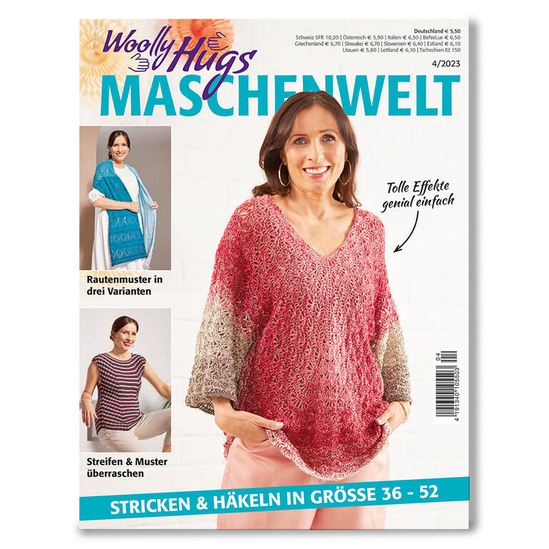 Woolly Hugs Maschenwelt Heft 04/23 mit Strickanleitungen