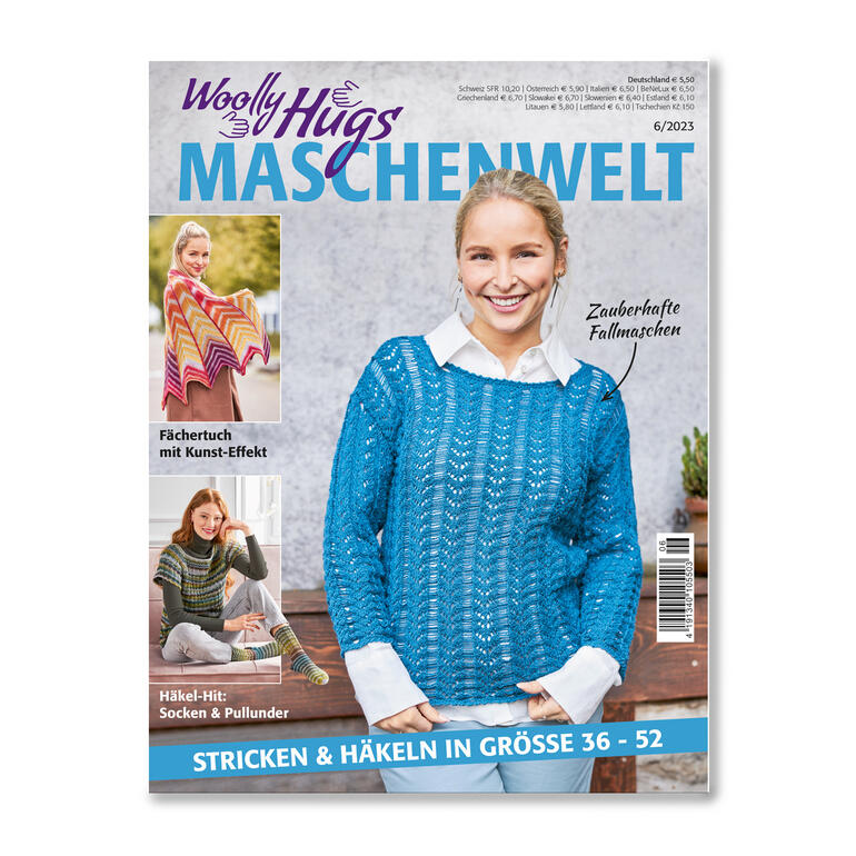Woolly Hugs Maschenwelt Heft 06/23 mit Strickideen