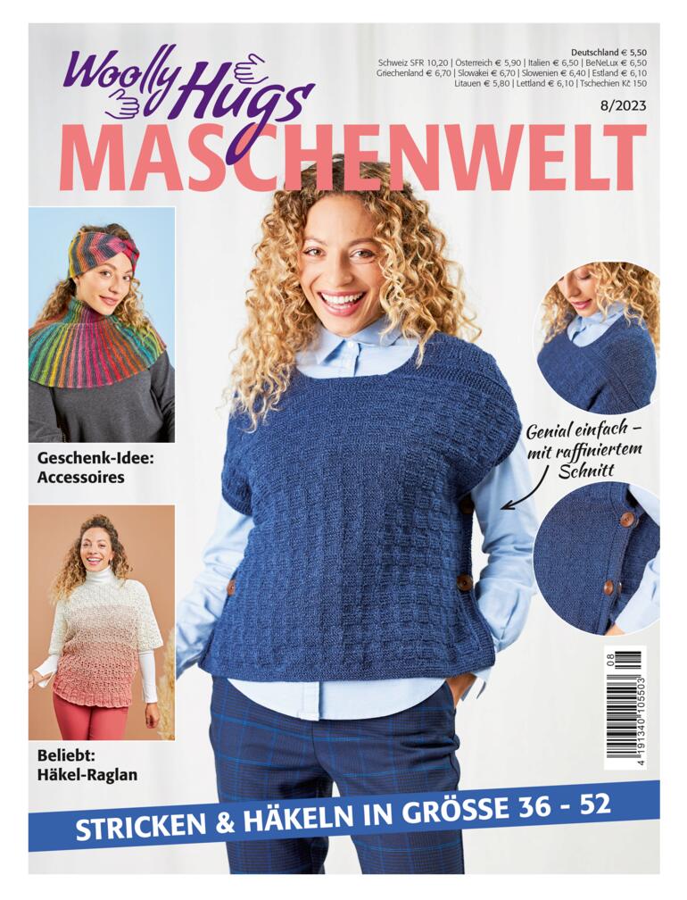 Woolly Hugs Maschenwelt Heft 08/23 mit Strickideen