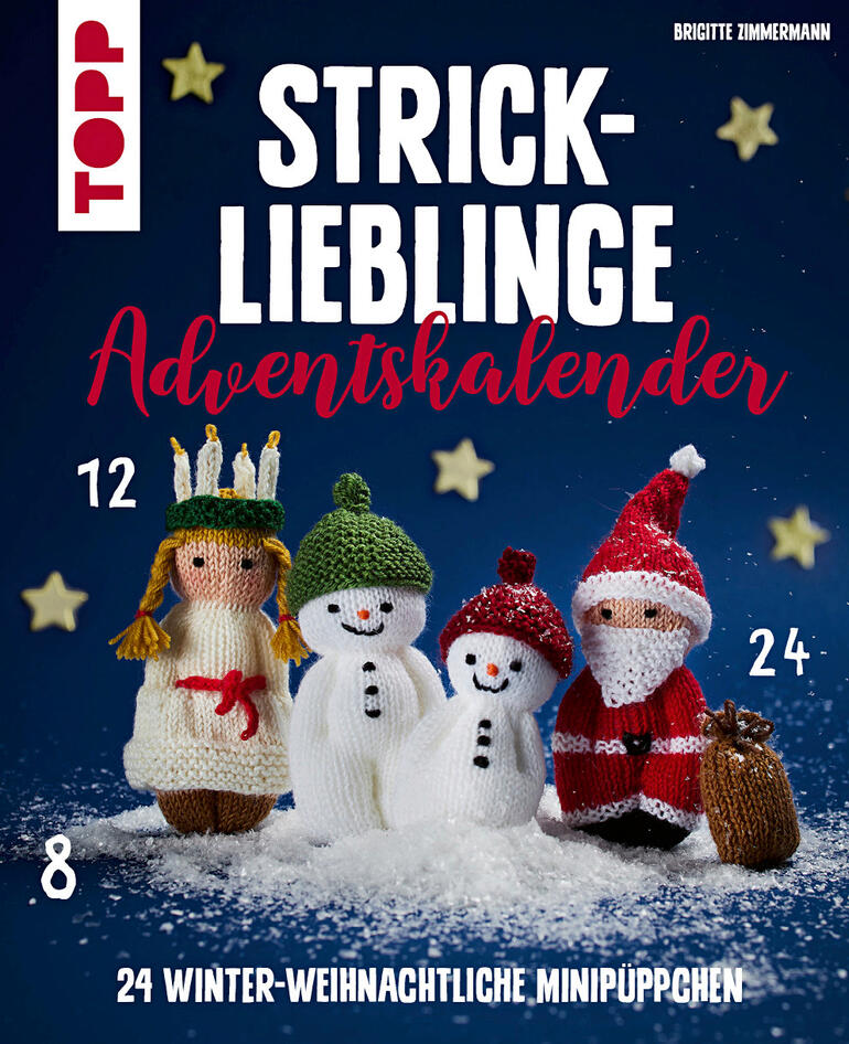 Buch 'Mini-Stricklieblinge, Adventskalender' mit Strickanleitungen.