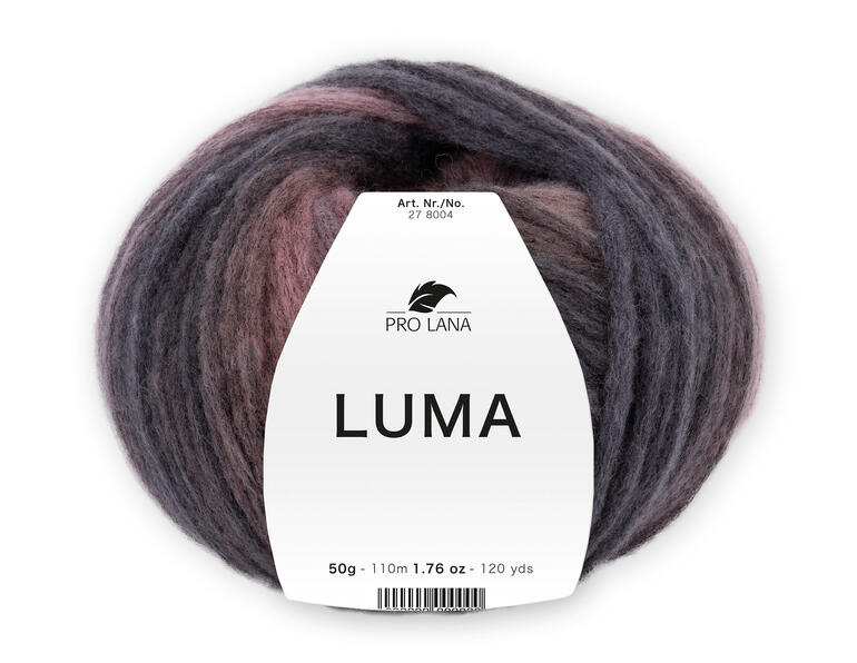 Pro Lana Luma Garn in dunklem Farbverlauf, 50g, 120m.