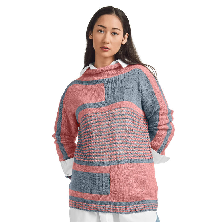 Pullover aus Ribolli und Cielo, in sanften Pastelltönen.
