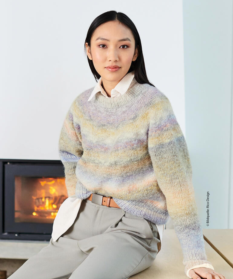 Pullover aus Creative Painted Power von Rico Design